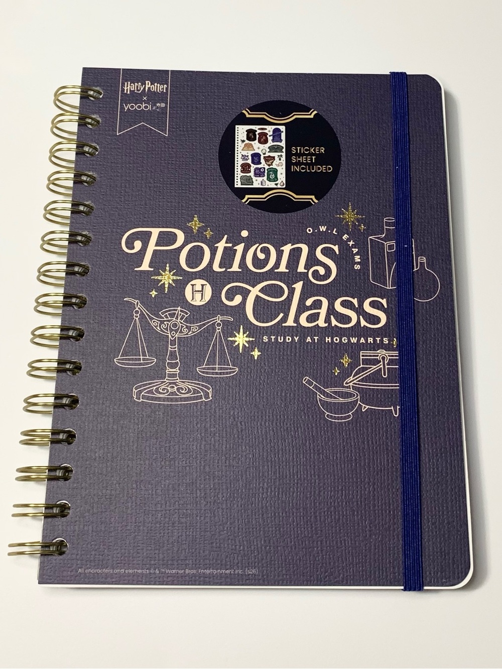 Harry Potter Yoobi Potions Class Journal Notebook NEW Stickers Included 6” x 8”